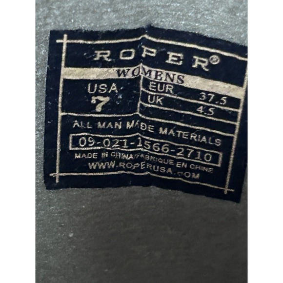 Women's Roper Riley Scroll Western Performance Boot  Size 7 Snip Toe Grey - Picture 6 of 6